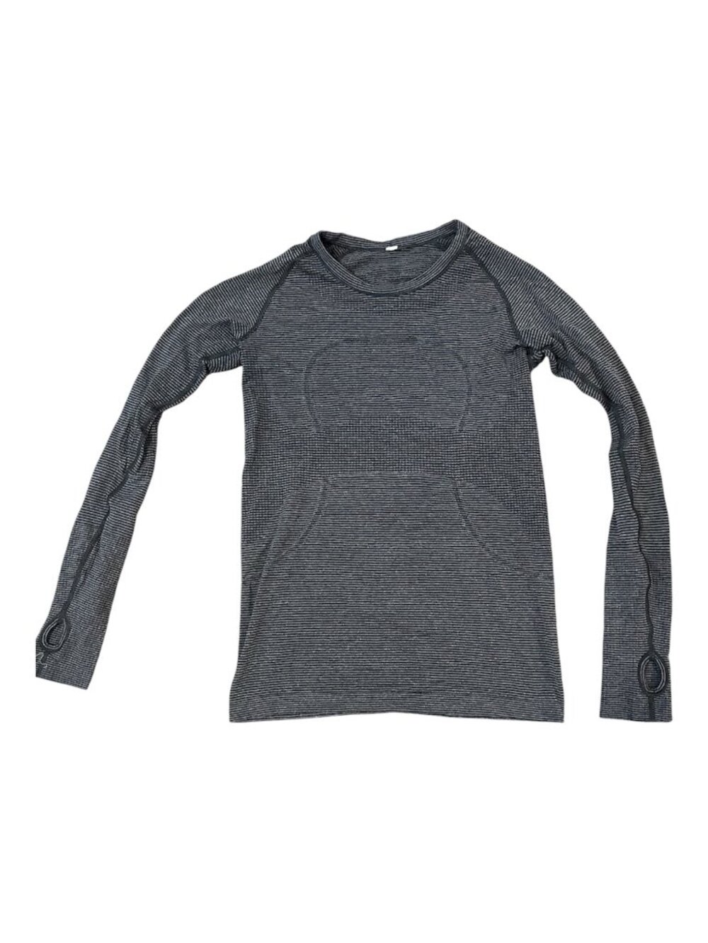 Lululemon Swiftly Tech Longsleeve (gray/black striped) - Picture 2 of 4